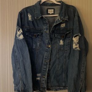 Distressed Blue Denim Jacket